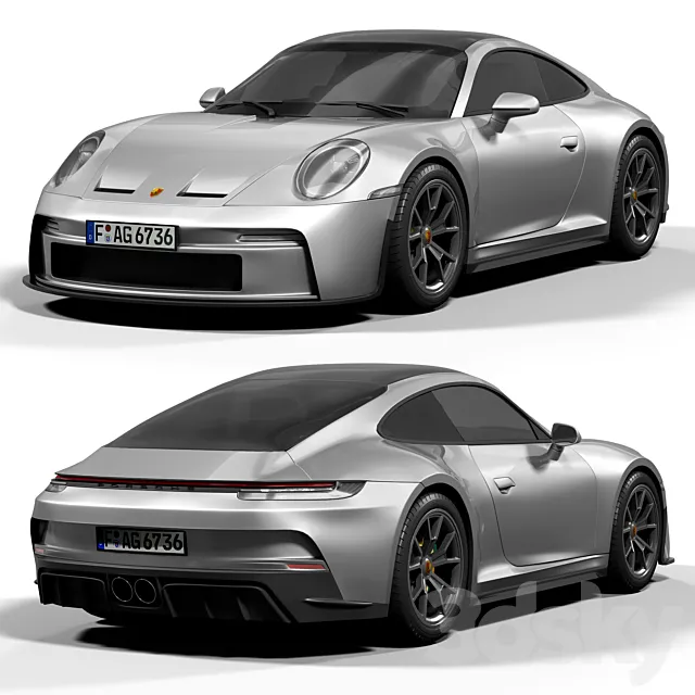 Porsche 911 GT3 Touring 3D Model