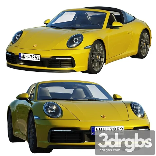 Porsche 911 Targa 2019 3D Model Free