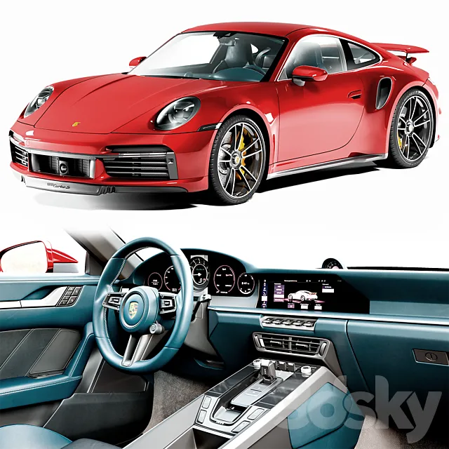 Porsche 911 Turbo S 3D Model