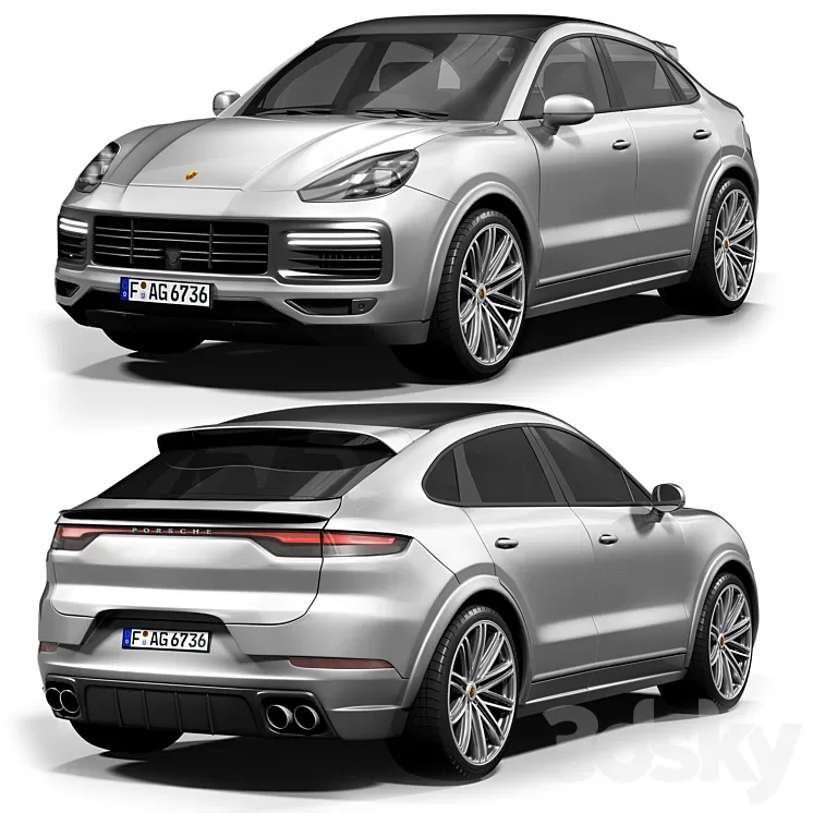 Porsche Cayenne 2022 3D Model Free