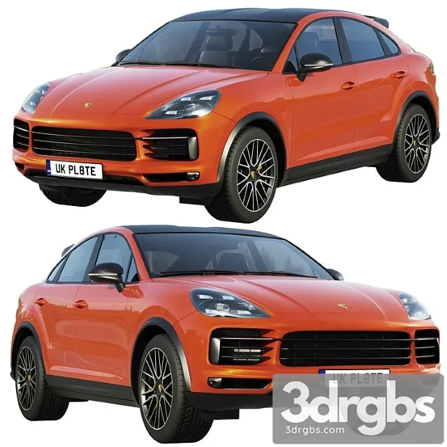 Porsche cayenne coupe turbo 2019 3D Model Free