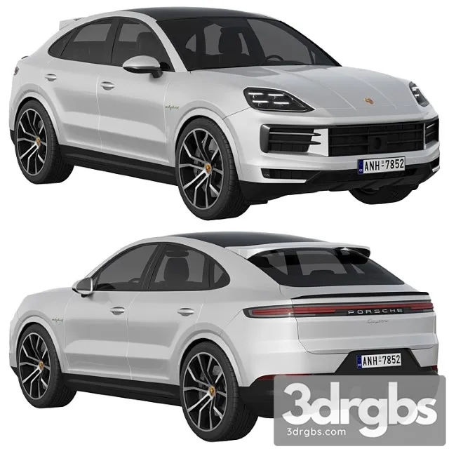 Porsche Cayenne E Hybrid Coupe 2024 3D Model Free