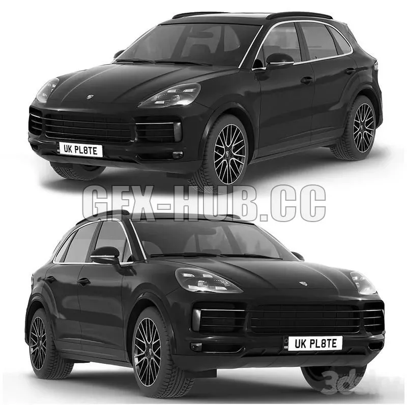 Porsche Cayenne S 2019 3D Model