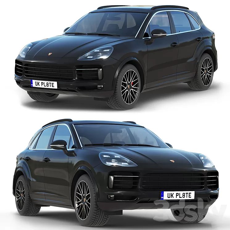 Porsche Cayenne S 2019 3D Model Free
