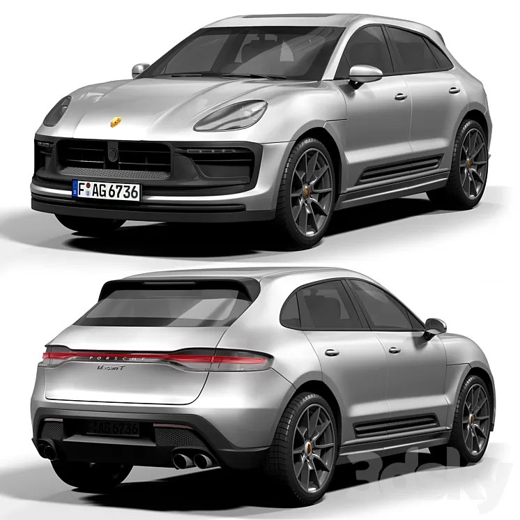 Porsche Macan T 3D Model Free