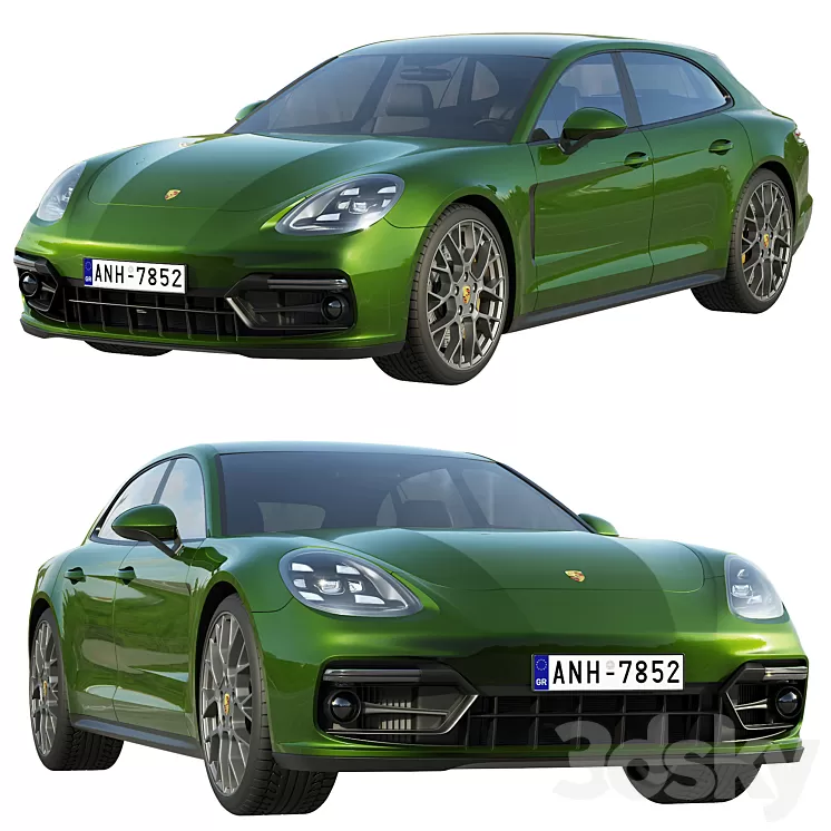 Porsche Panamera GTS Sport Turismo 2019 3D Model