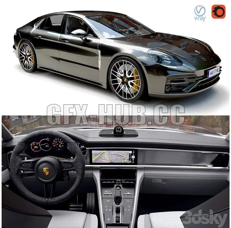 Porsche Panamera Turbo s 3D Model