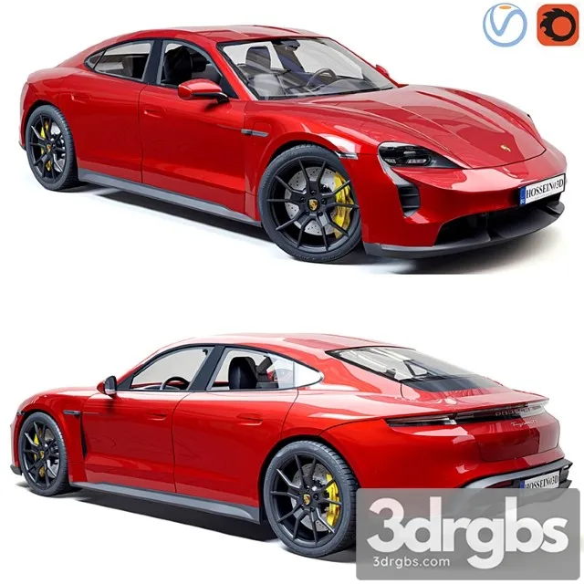 Porsche taycan gts 2022 3D Model Free