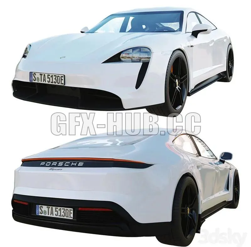 Porsche Taycan Turbo S 3D Model