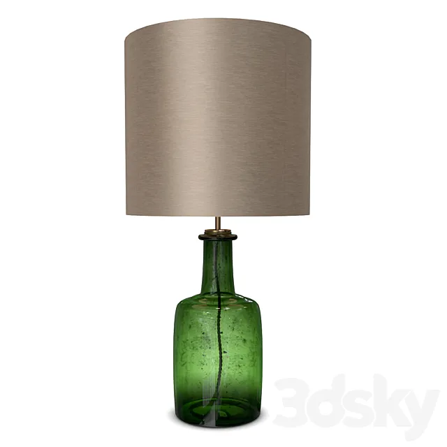 Porta Romana - Apotecary lamp sulphur green GLB73 3D Model
