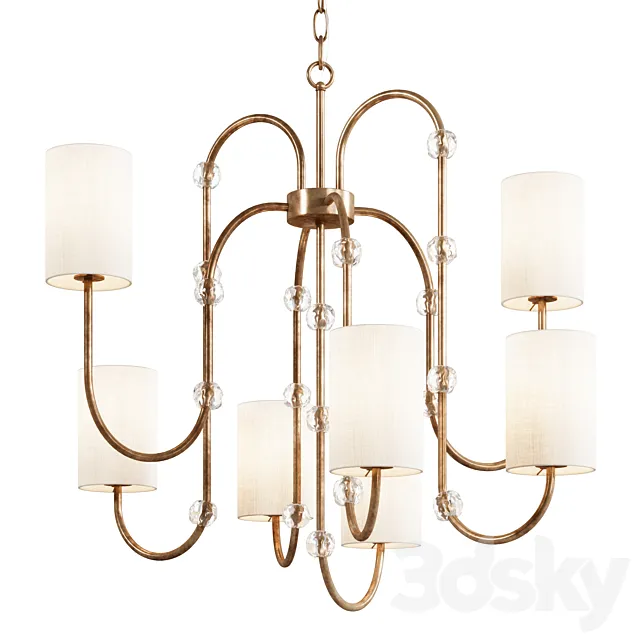 Porta Romana Emile Ceiling Light 3D Model