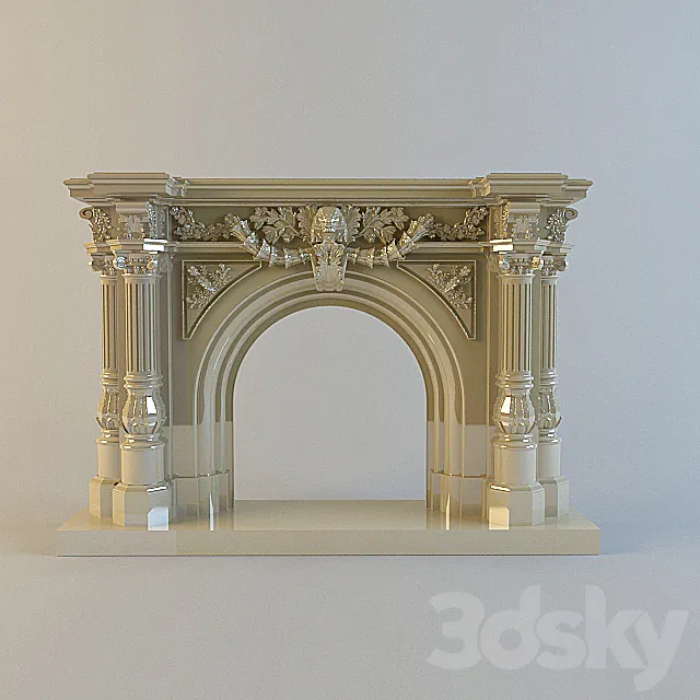 Portal fireplace 3DModel