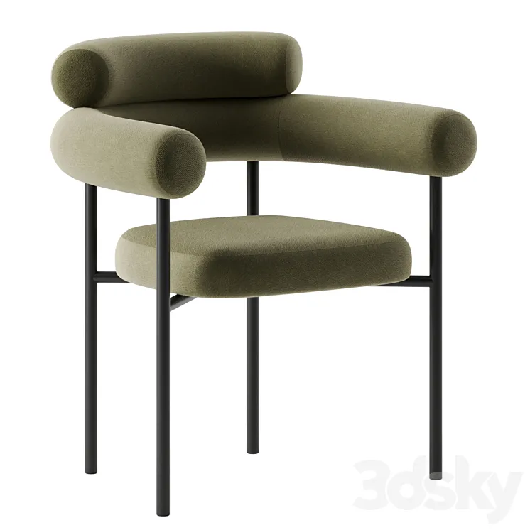 Portia Dining Chair by Nuevo 3D Model Free