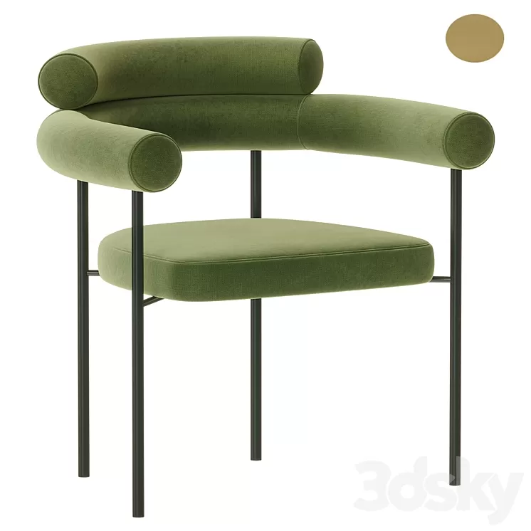 Portia Dining Chair by Nuevo 3D Model Free