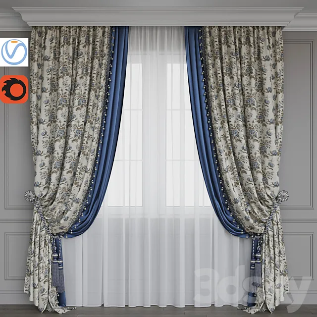 Portiere 2.7 (flower 1) 3D Model