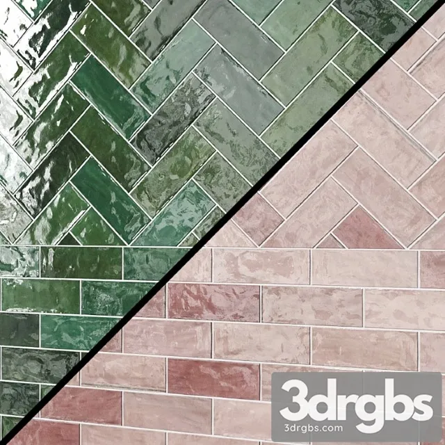 Portmore 3x8 glazed ceramic tile 3D Model Free