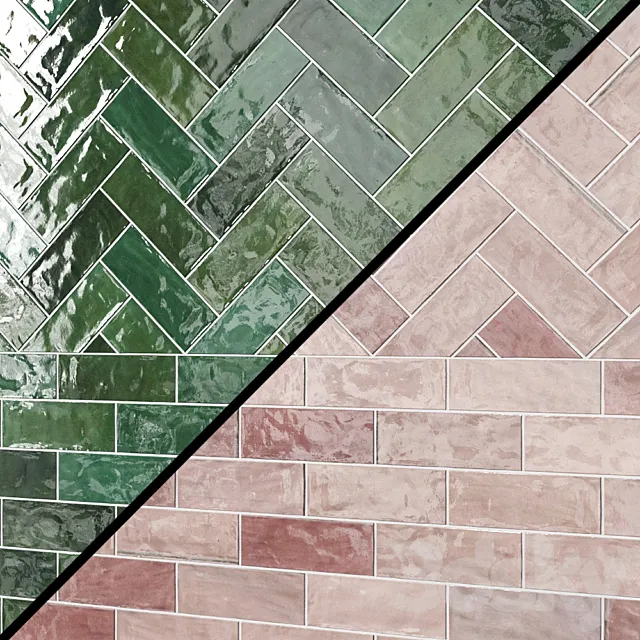 Portmore 3×8 Glazed Ceramic Tile 3D Model