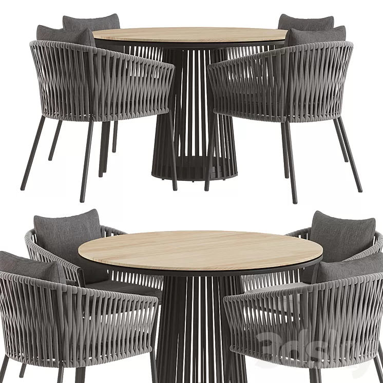 Porto Dining Chair 3D Model Free