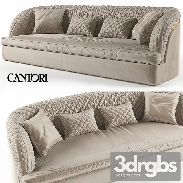 Portofino Cantori Sofa 01 3D Model Free