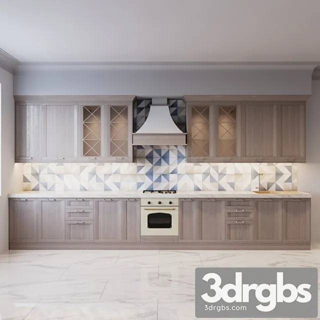 Portofino kitchen 3D Model Free