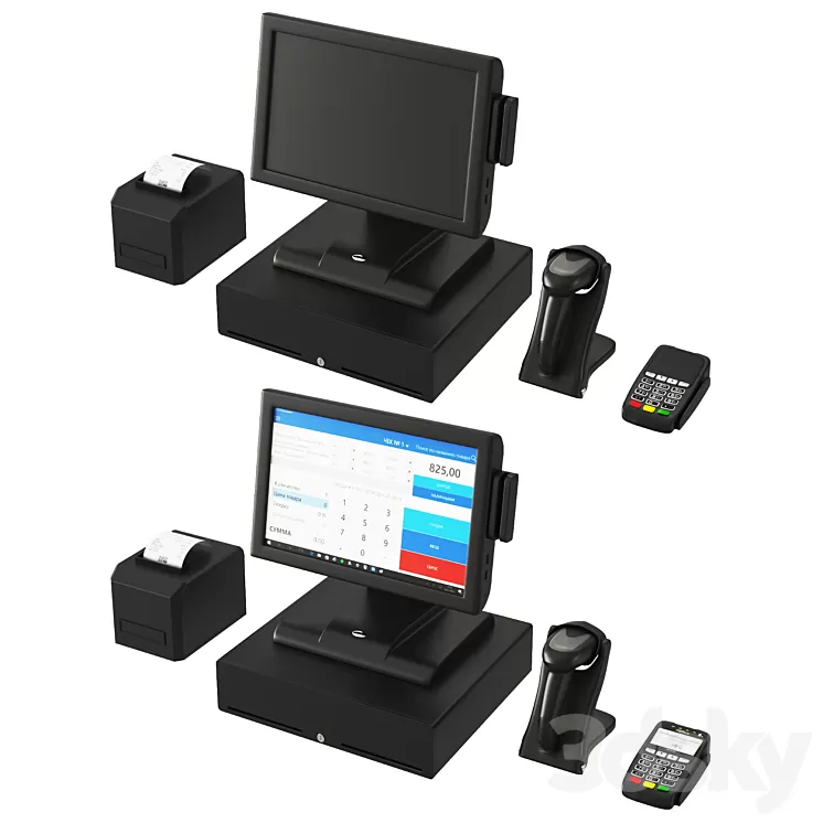 Pos terminal 3D Model