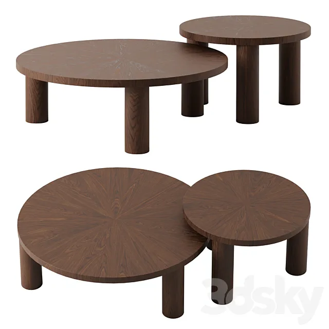Post coffee tables by Ferm Living 3D Model