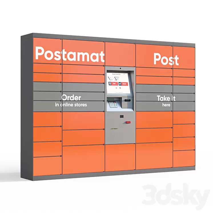 Postamat - postamat 3D Model Free