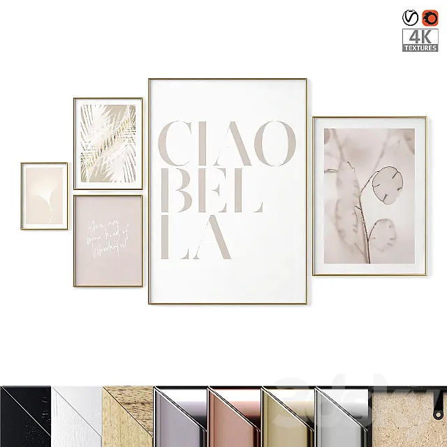 Poster Set “Ciao Bella” 3DModel