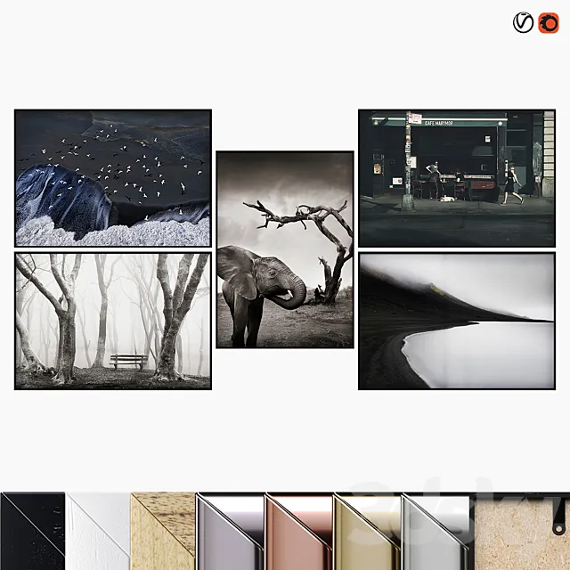 Poster Set "Norrhassel" 3DModel