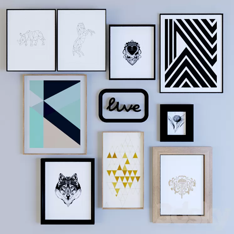 Posters 3D Model