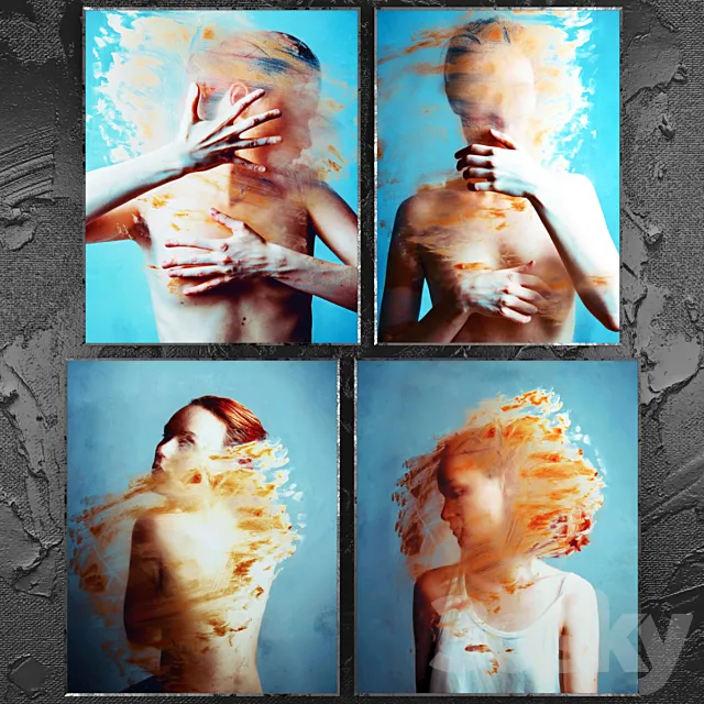 Posters abstract | set 78 3D Model