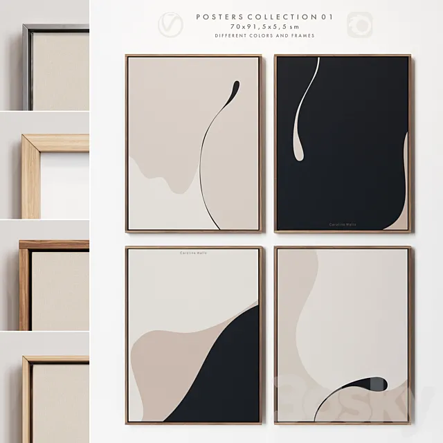 Posters Collection 01 3DModel