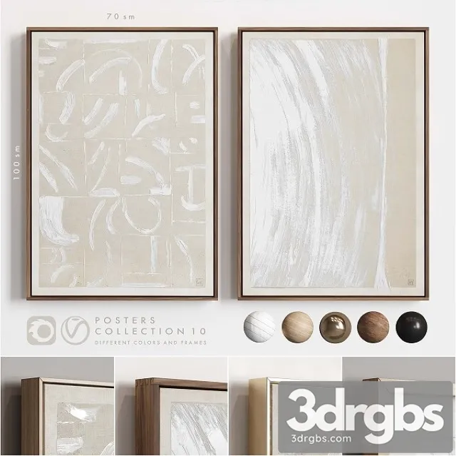 Posters Collection 10 3D Model Free