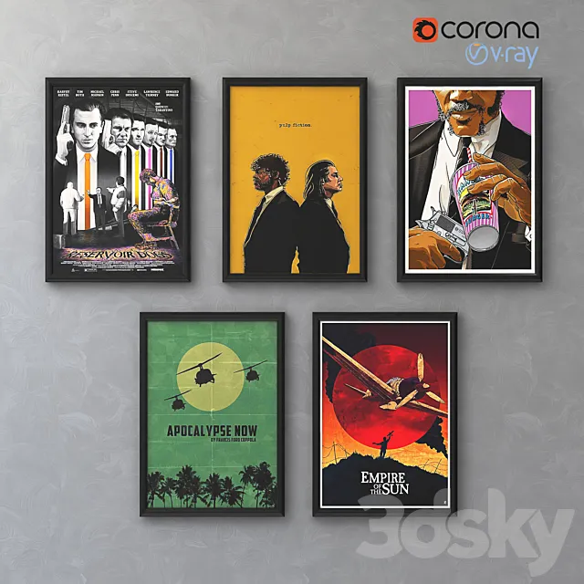 Posters Movie - 2 3D Model