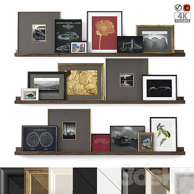 Posters On The Shelves 04 3DModel