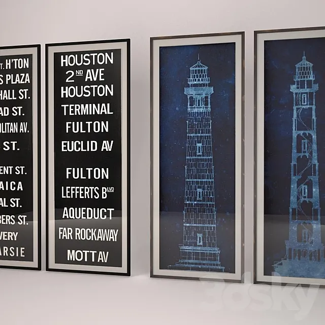 Posters Restoration Hardware 3DModel
