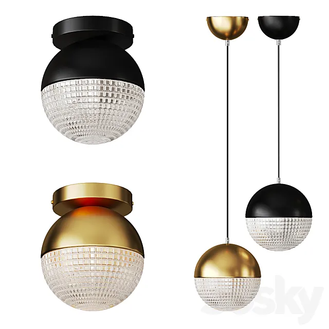 Postmodern ball pendant lamp LYSET Free Download