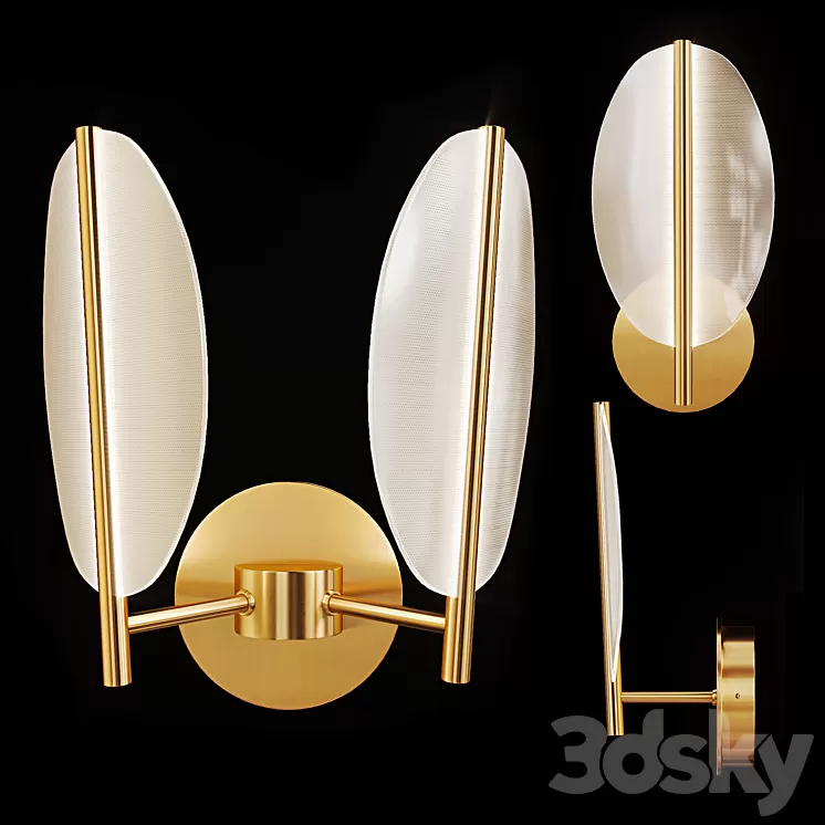 Postmodern LED wall lamp PRAIA 3D Model