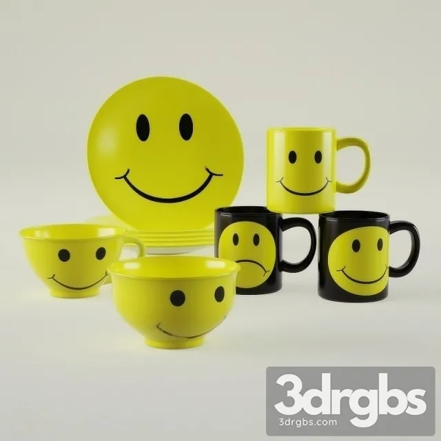 Posuda Smile 3D Model Free