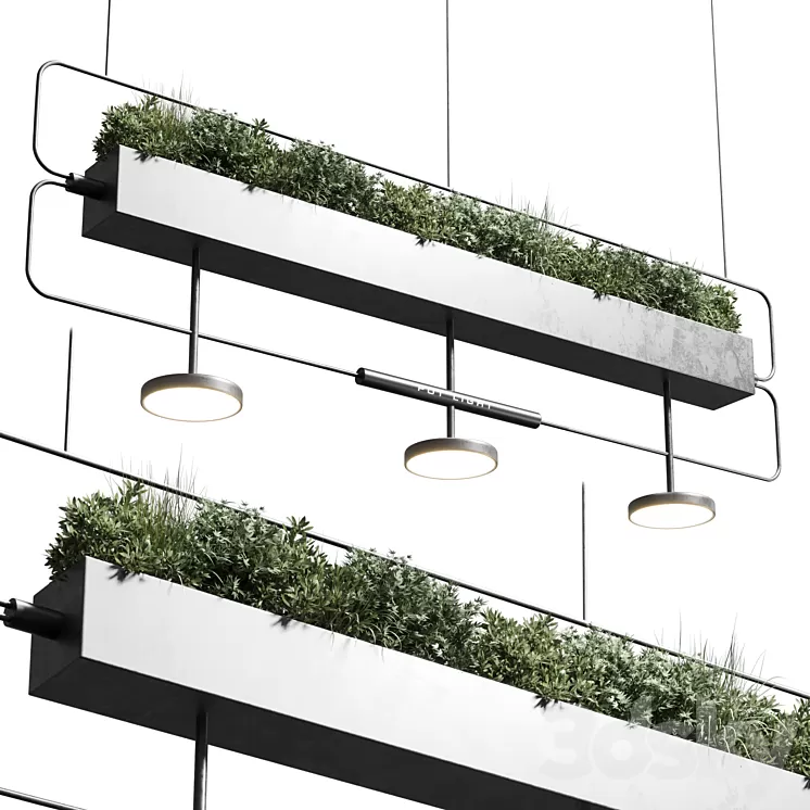 pot light - pendant plant light hanging 07 3D Model Free