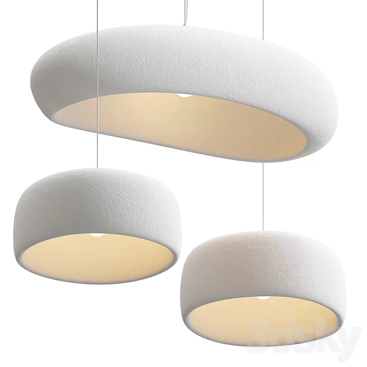 Potcover Clouds Pendant Light 3D Model Free