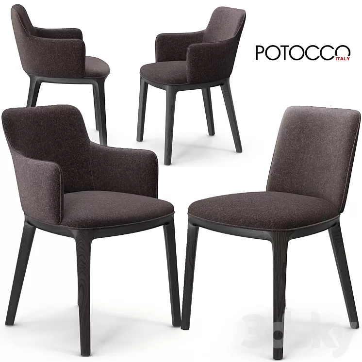 Potocco candy chairs 3D Model