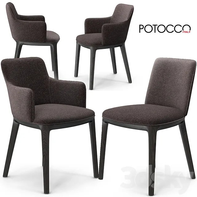 Potocco candy chairs 3D Model