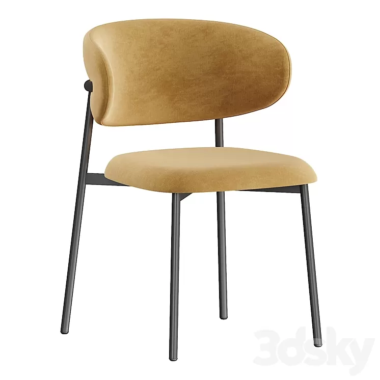 Potocco Olenadro dining chair 3D Model Free
