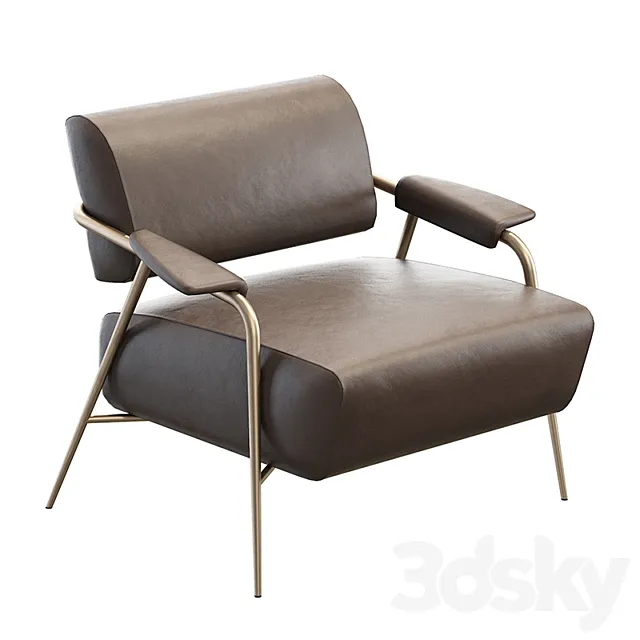 Potocco Stay lounge armchair 3D Model