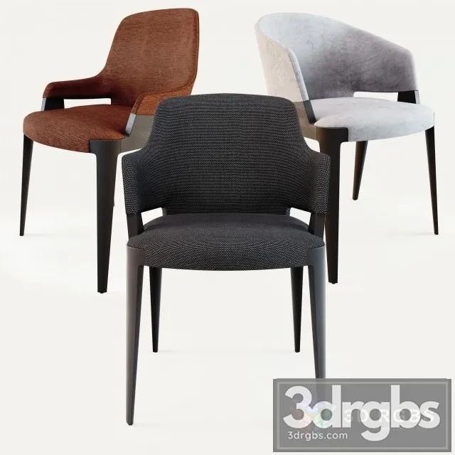 Potocco Velis Armchair 3D Model Free