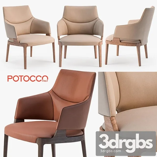 Potocco velis lounge armchair