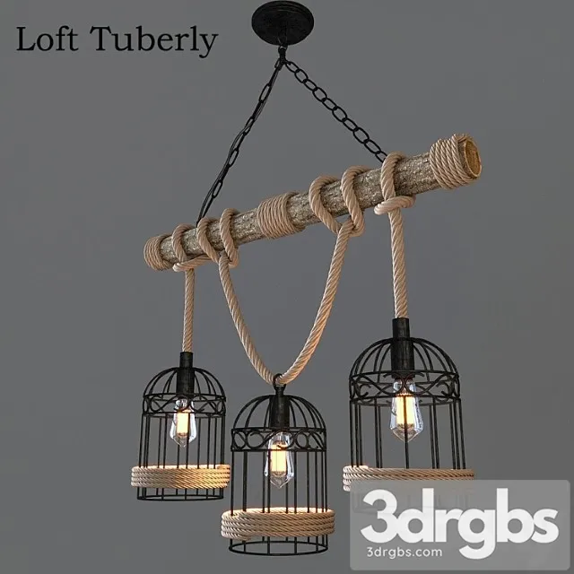 Potolochnaia Liustra Loft Tuberly 3D Model Free