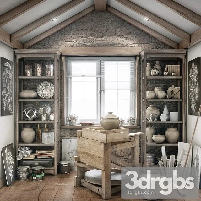 Potter Workshop 3D Model Download