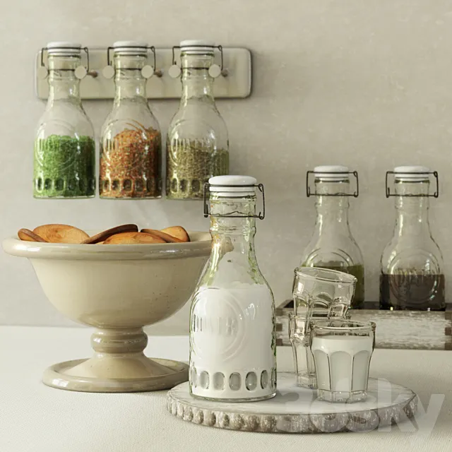 Pottery Barn _ Glass Carafe 3D Model